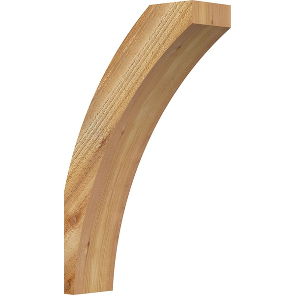 Ekena Millwork 4"W x 12"D x 20"H Thorton Rough Sawn Knee Brace, Western Red Cedar BRC04X12X20THR00RWR - main